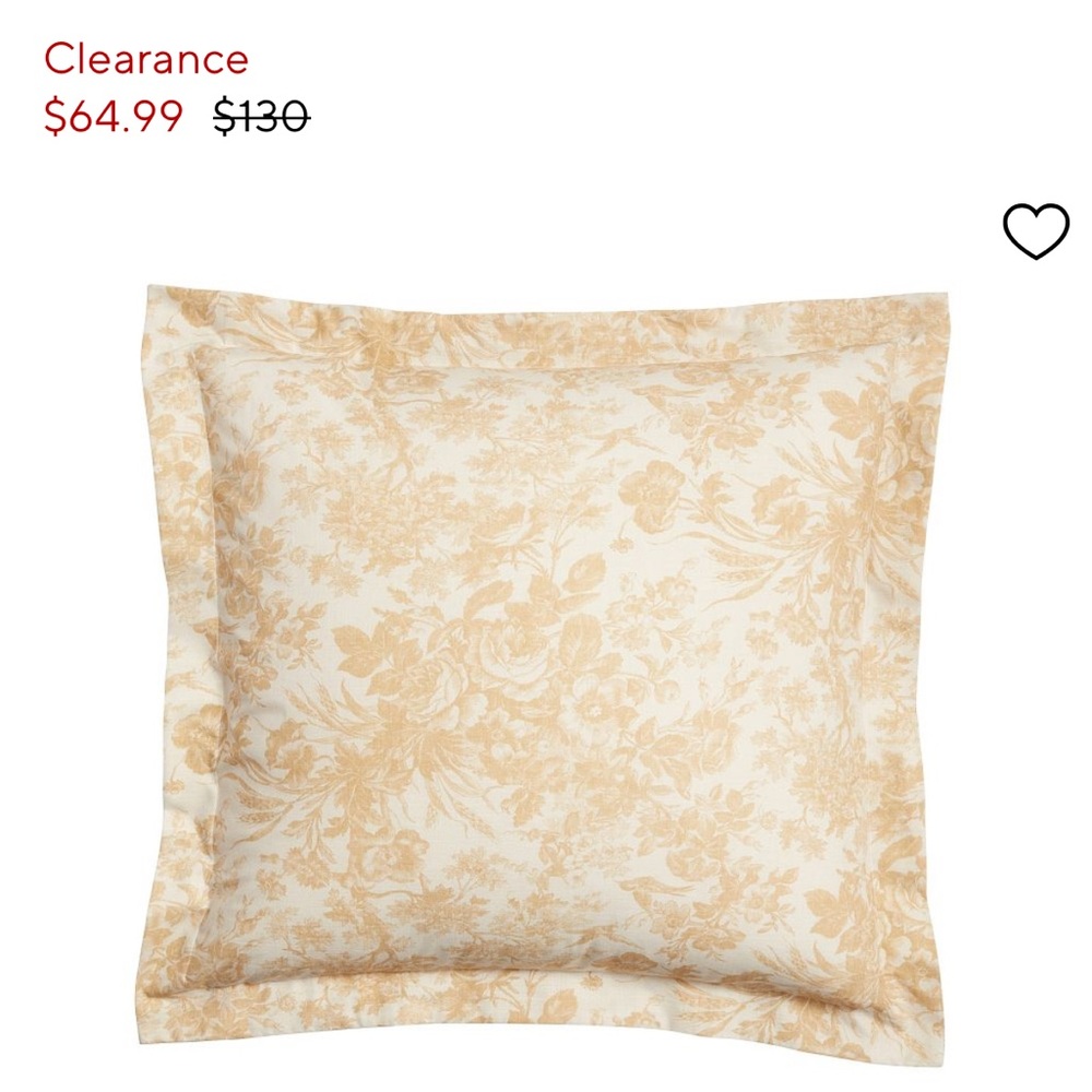 Sorrel Toile Sham (set of 2)